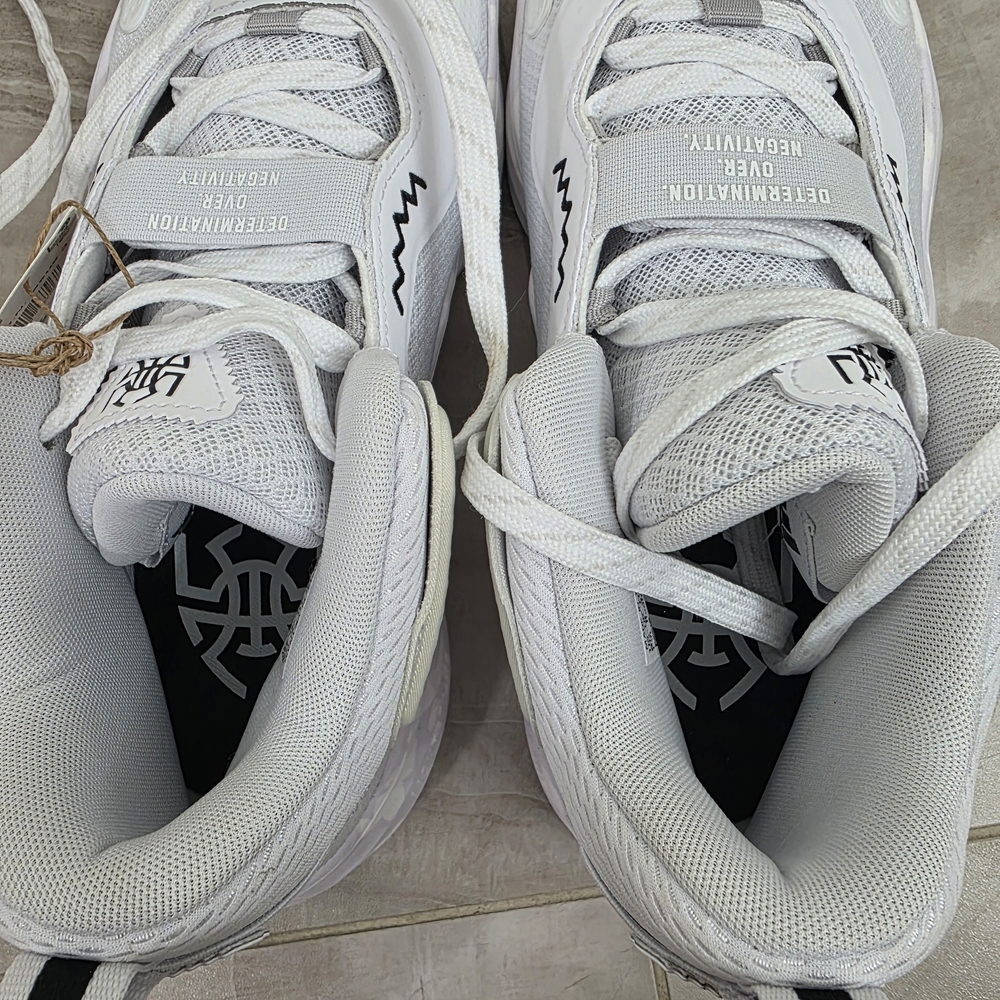 Adidas White and Black Sneakers with Chunky Silhouette - Picture 6 of 12
